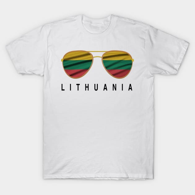 Lithuania Sunglasses, Lithuania Flag, Lithuania gift ,  Lithuanian , T-Shirt by JayD World